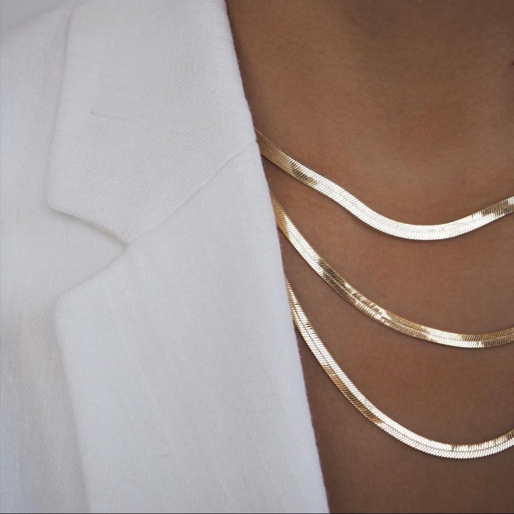 Lili Claspe Herringbone Necklace